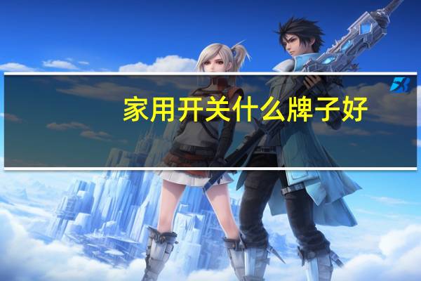 家用开关什么牌子好