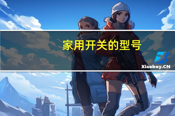 家用开关的型号