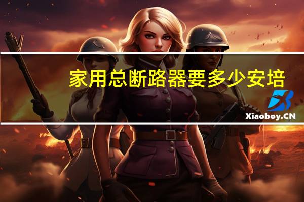 家用总断路器要多少安培