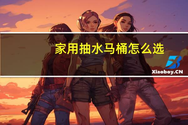 家用抽水马桶怎么选