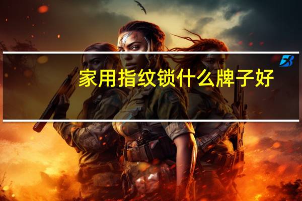 家用指纹锁什么牌子好