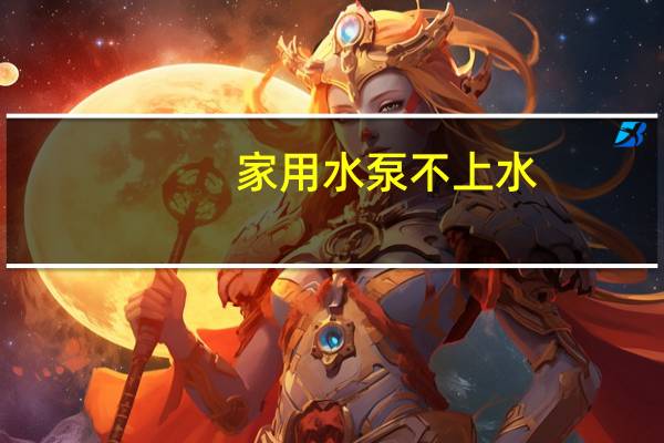 家用水泵不上水
