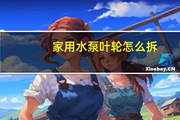 家用水泵叶轮怎么拆