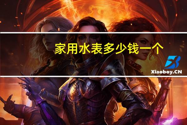 家用水表多少钱一个
