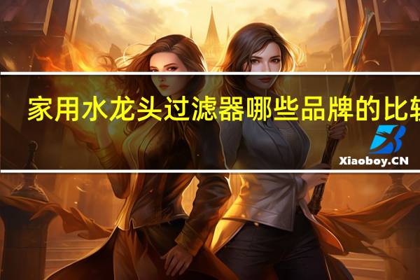 家用水龙头过滤器哪些品牌的比较好