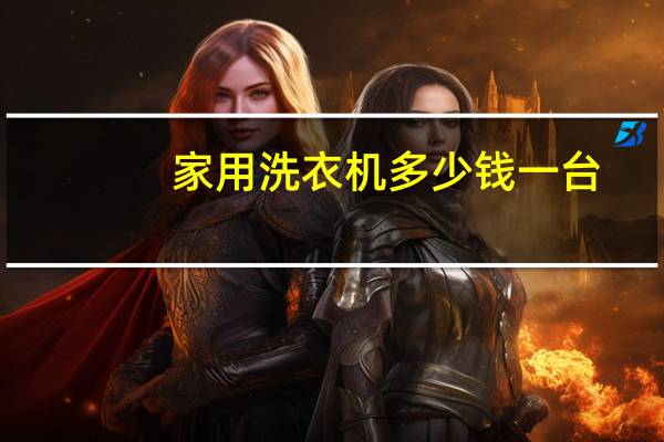 家用洗衣机多少钱一台