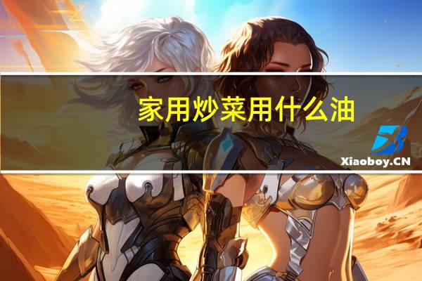 家用炒菜用什么油