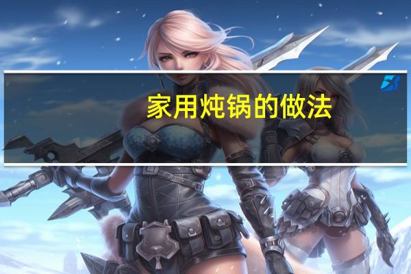 家用炖锅的做法