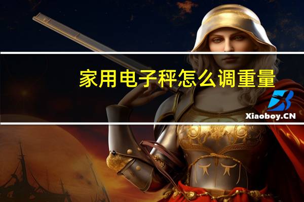 家用电子秤怎么调重量