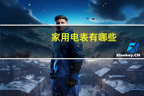 家用电表有哪些