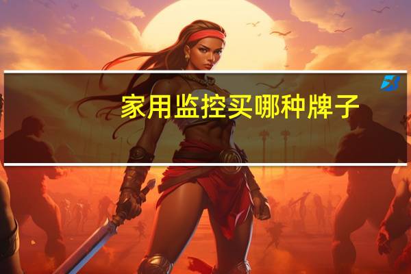 家用监控买哪种牌子