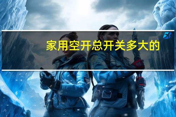 家用空开总开关多大的