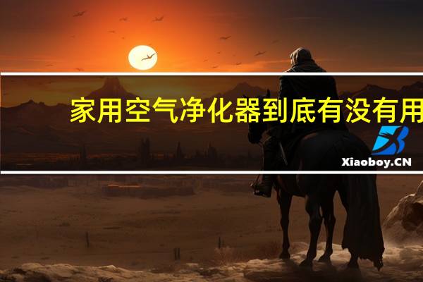 家用空气净化器到底有没有用