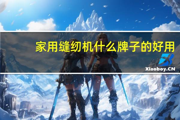家用缝纫机什么牌子的好用