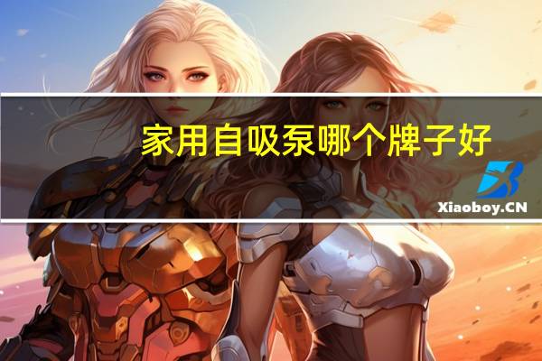 家用自吸泵哪个牌子好