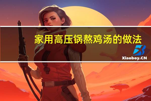 家用高压锅熬鸡汤的做法