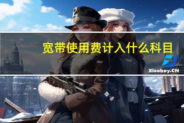 宽带使用费计入什么科目