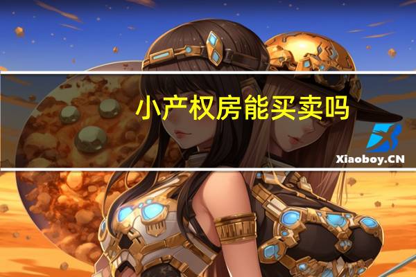 小产权房能买卖吗