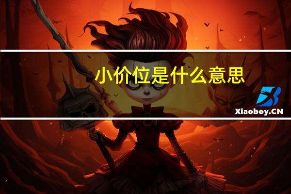 小价位是什么意思