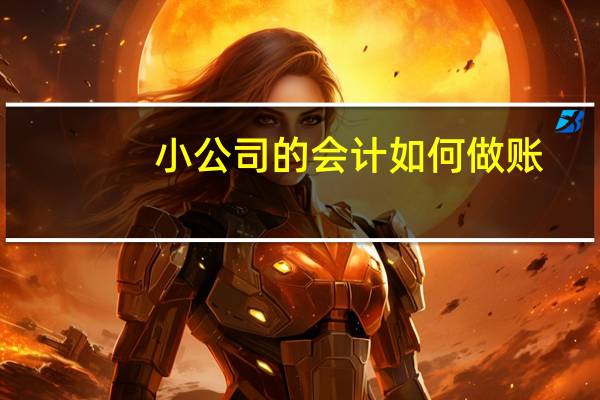 小公司的会计如何做账