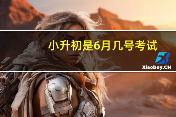 小升初是6月几号考试