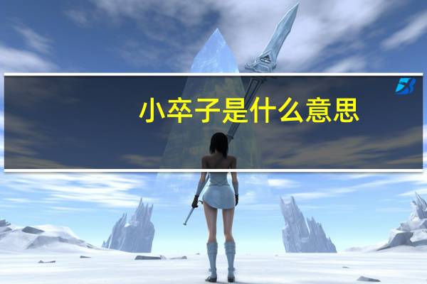 小卒子是什么意思