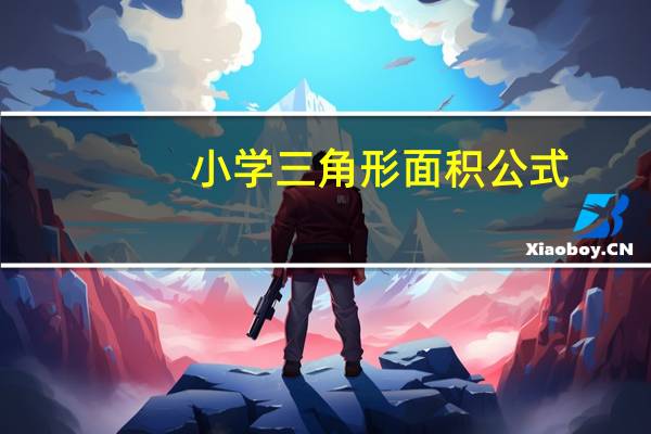 小学三角形面积公式