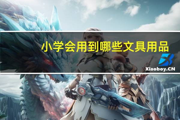 小学会用到哪些文具用品