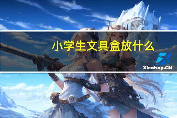 小学生文具盒放什么