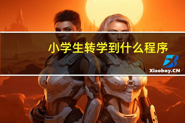 小学生转学到什么程序