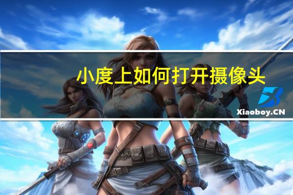 小度上如何打开摄像头
