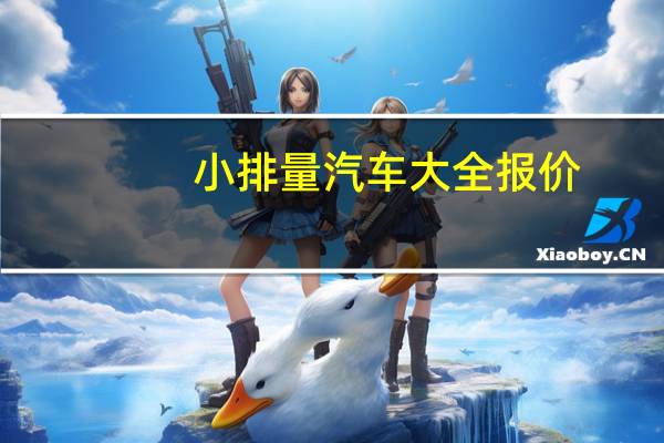 小排量汽车大全报价