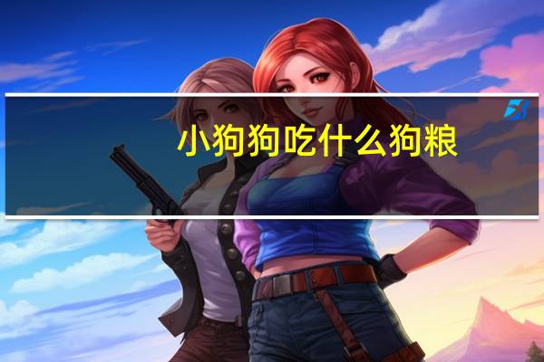 小狗狗吃什么狗粮