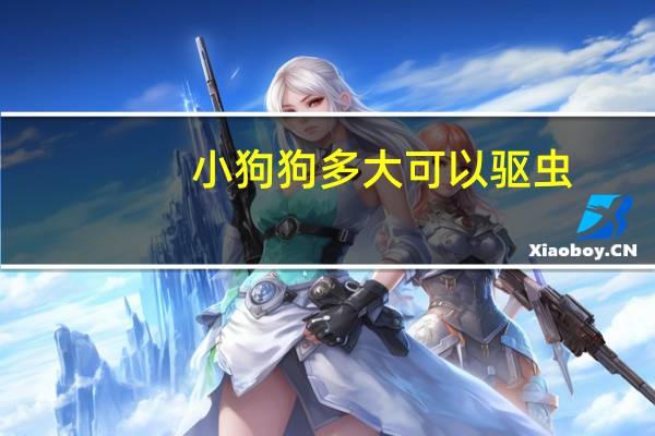 小狗狗多大可以驱虫