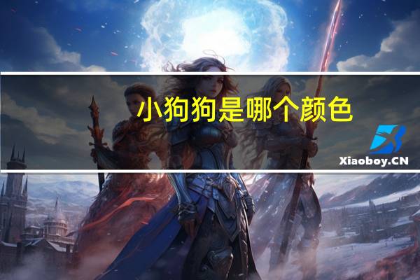 小狗狗是哪个颜色