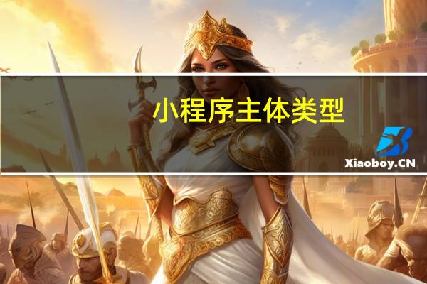 小程序主体类型