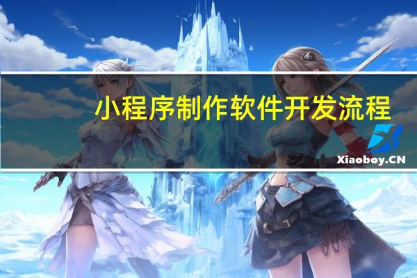小程序制作软件开发流程