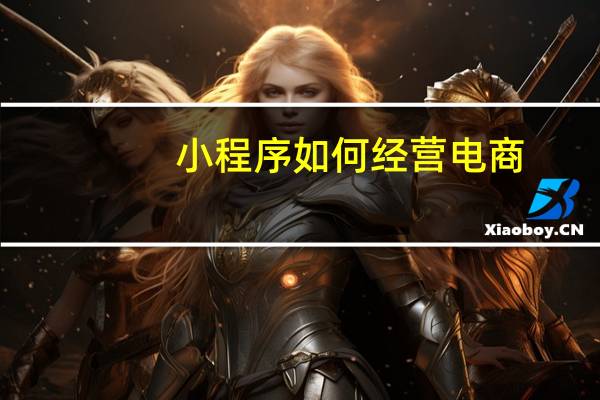 小程序如何经营电商
