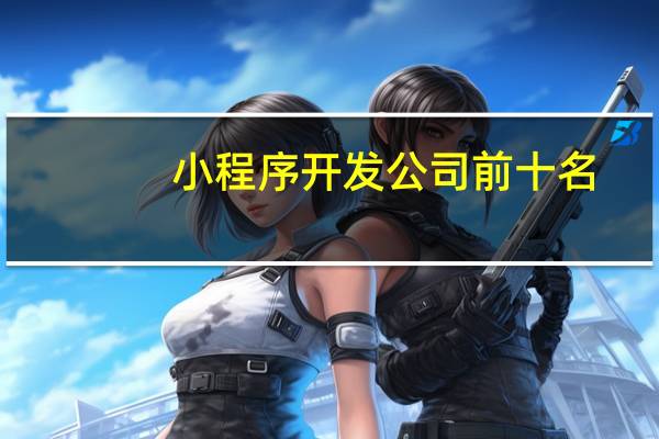 小程序开发公司前十名