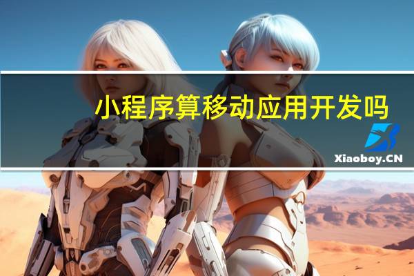 小程序算移动应用开发吗