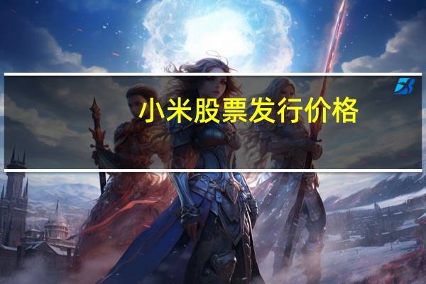 小米股票发行价格