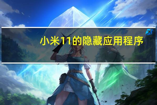 小米11的隐藏应用程序
