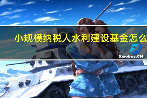小规模纳税人水利建设基金怎么算