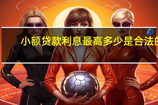 小额贷款利息最高多少是合法的