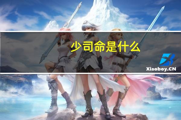 少司命是什么