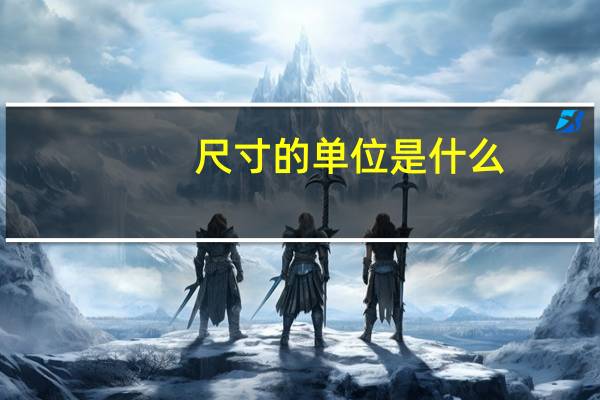 尺寸的单位是什么