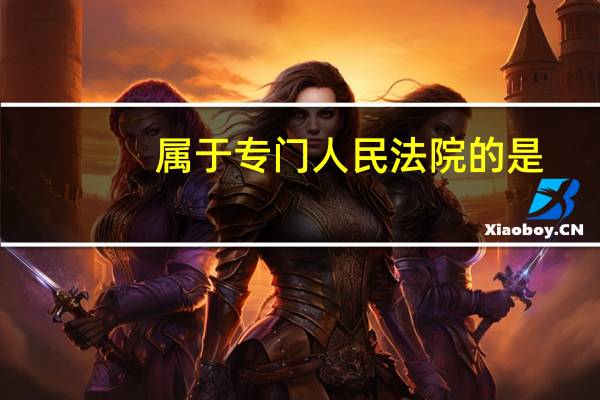 属于专门人民法院的是