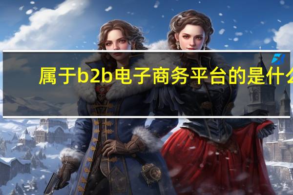 属于b2b电子商务平台的是什么