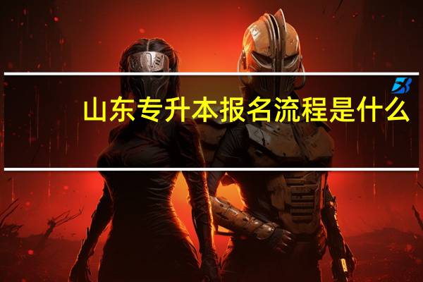 山东专升本报名流程是什么