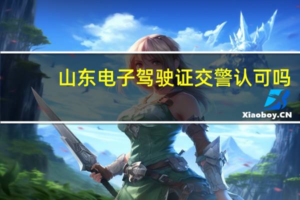 山东电子驾驶证交警认可吗